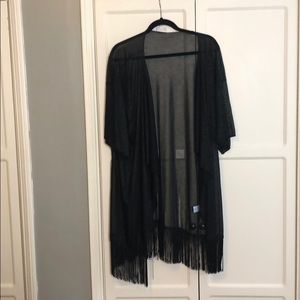 LulaRoe sheer black Monroe! Size Large